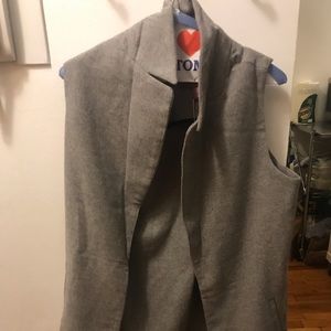 NWT Gray wool vest